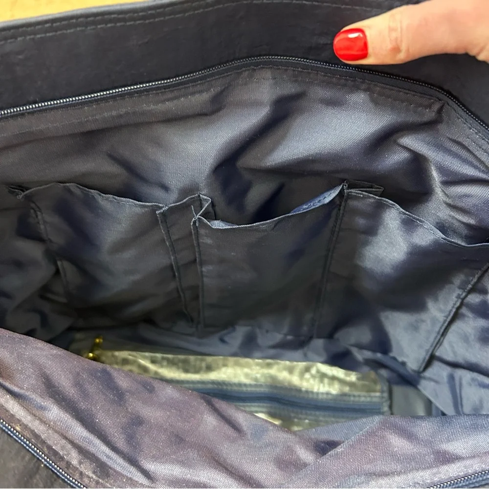 Vintage Babies Alley Navy Blue Diaper Bag